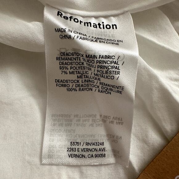 Reformation Aliana Tweed Mini Dress Ivory - Picture 9 of 11